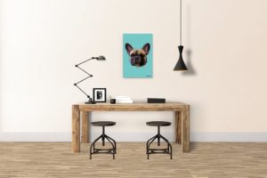 Pixel Art - Bleu - Photo intérieur
